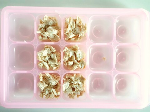 離乳食後期 ささみの冷凍保存 レシピ 作り方 By 農家の嫁 楽天レシピ 離乳食後期 ささみの冷凍保存 レシピ 作り方 By 農家の嫁 楽天レシピ
